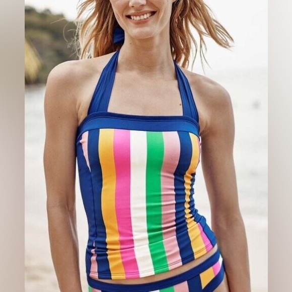 New Boden Santorini swim Tankini Top Sz 6 Rainbow 🌈 - Picture 3 of 5